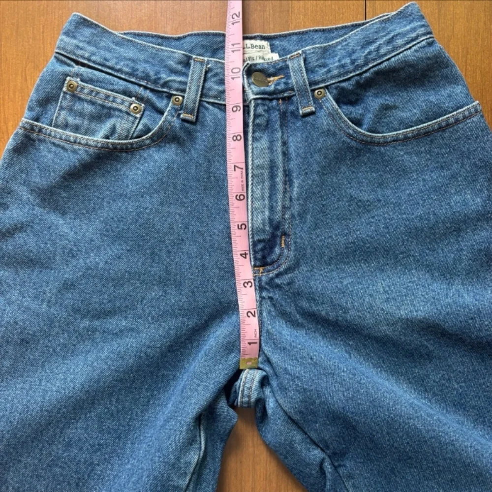 L.L. Bean flannel lined jeans Women's Size 4 - Picture 8 of 8